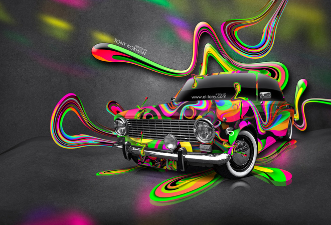 Tony Kokhan, Vaz, 2101, Super, Abstract, Aerography, Plastic, Style, el Tony Cars, Russian, Photoshop, Design,  , , ,  2101, , , , , , , , , , , , , 