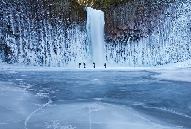 зимний водопад, водопад, фотоюг