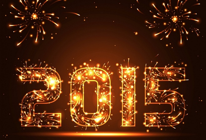 новый год, цифры, 2015