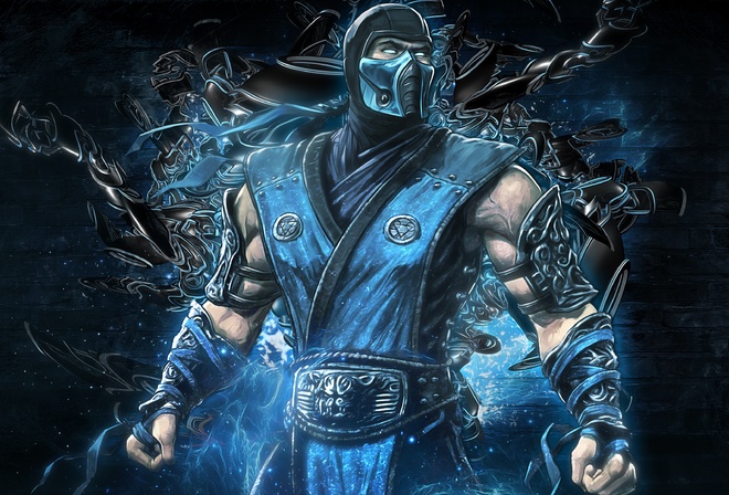 mortal kombat, sub zero, backgrounds, video game