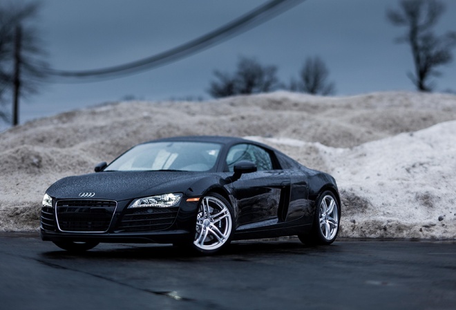 r8,  8, , roadster, rain, tilt shift, audi