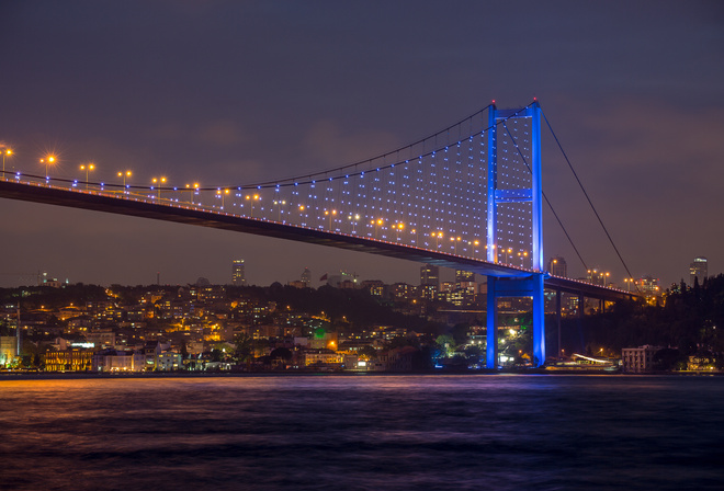 beautiful view, Bosphorus Bridge at night, Istanbul, turkey, Sea of Marmara, city, nature, sky, beautiful view, Bosphorus Bridge at night, Istanbul, turkey, Sea of Marmara, city, nature, sky