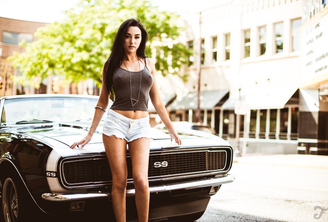 Jacqlyn B, , , Chevrolet, Camaro, SS, black, muscle car