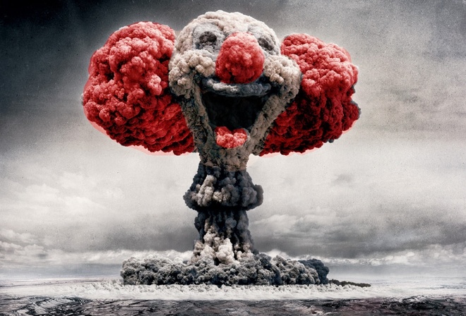 Клоун, креатив, атомная бомба