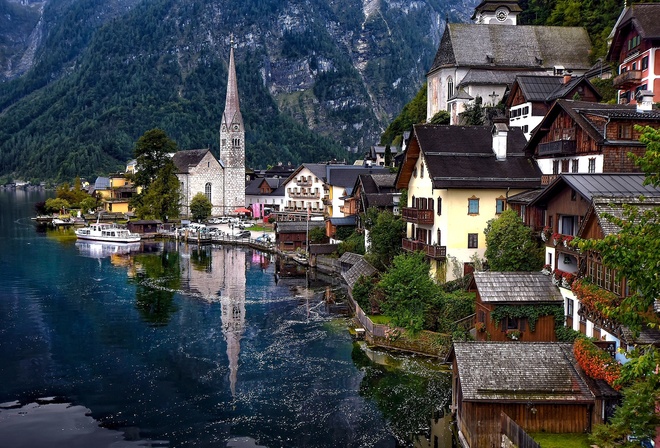 Hallstatt, Austria, Lake Hallstatt, Alps, Hallstatt, Austria