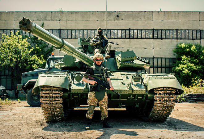 Танк, Т-64Б1М, Броня, Защита, Солдат, Україна, Воины, Патриоты