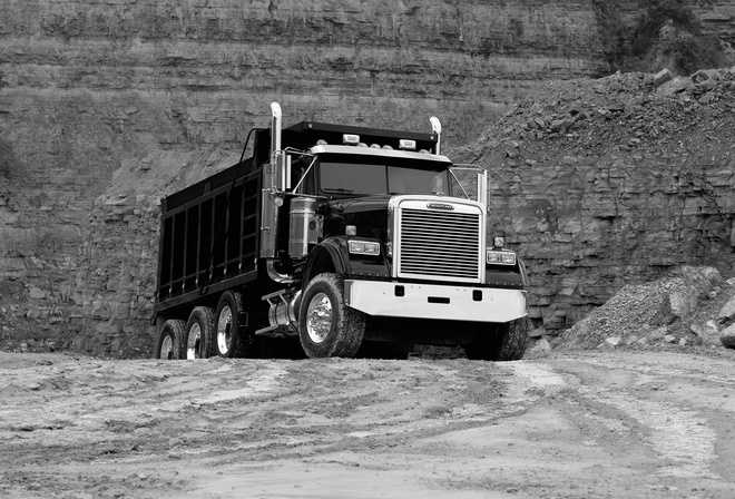 Freightliner, грузовик, тягач, карьер, самосвал, США