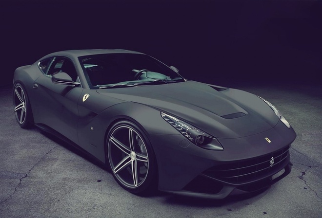 Ferrari F12, Berlinetta, black, matte