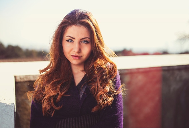 women, face, portrait, women outdoors, depth of field