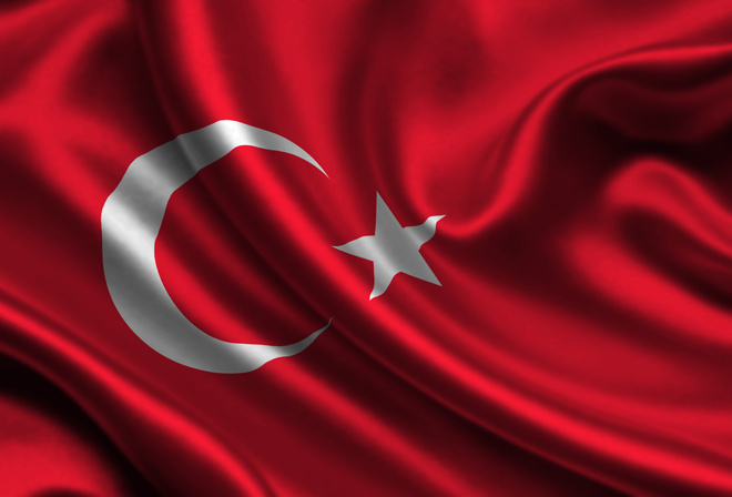 Турция, флаг, 3d, Turkey, flag