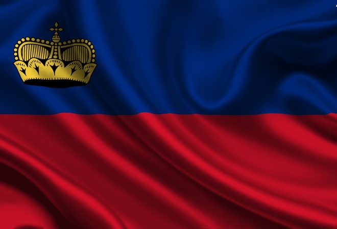 Лихтенштейн, флаг, 3d, Liechtenstein, flag
