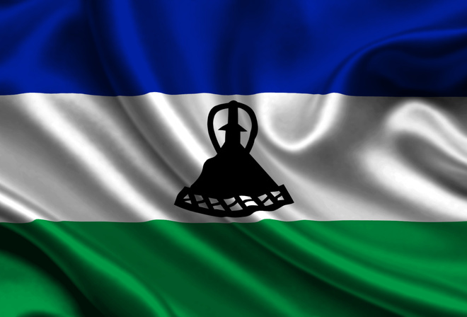  , , 3d, Kingdom of Lesotho, flag
