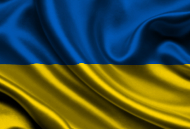 Украина, флаг, 3d, Ukraine, flag