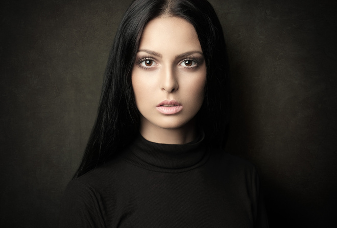 women, face, portrait, simple background