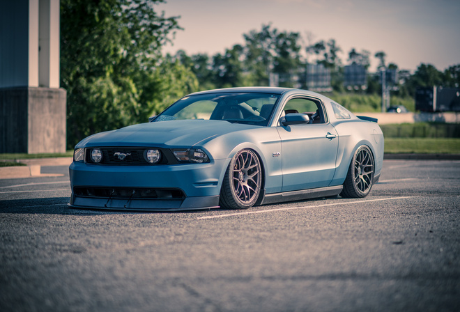 ford, mustang, muscle cars, tuning, blue