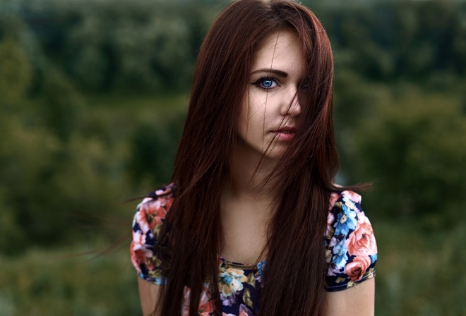 девушка, портрет, длинные волосы, красивая, модель, анастасия баришева баракчева, фотограф, Аля Плесовских