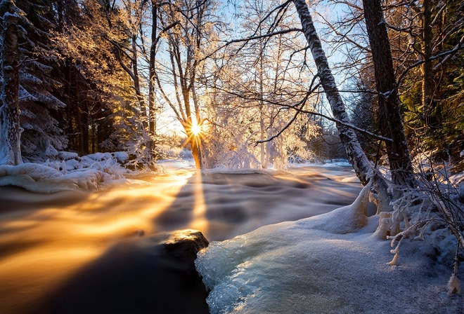 a, snow, river, , , , a, , , season, clouds, , , 