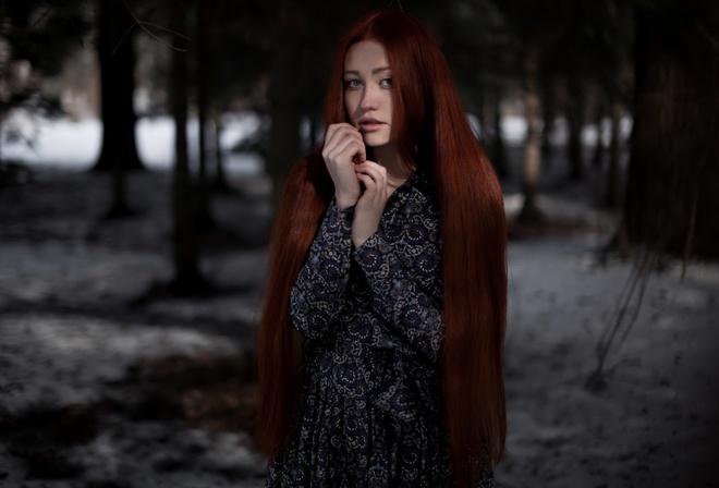 девушка, портрет, длинные волосы, фотограф, Андрей Фролов