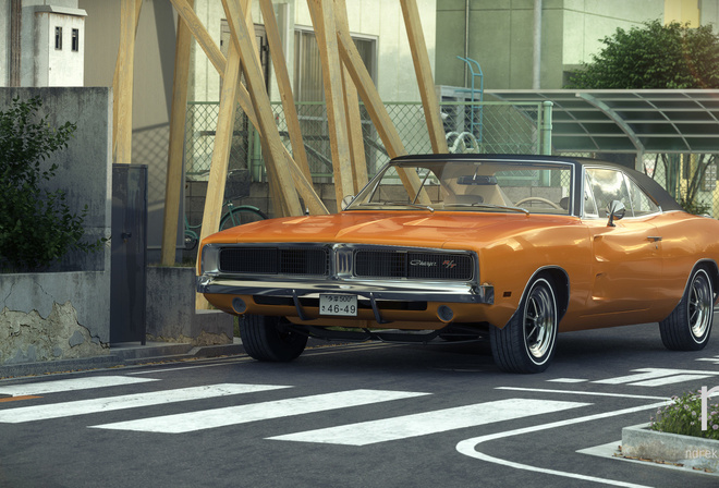 Dodge, Charger, 1969, RT In Tokyo