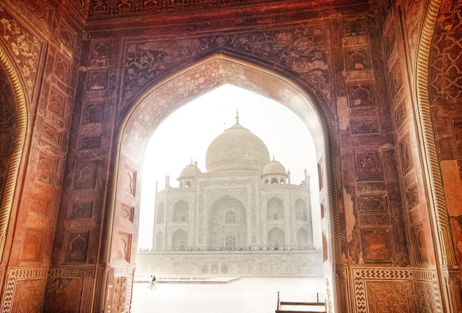 taj mahal, mosque, india, 