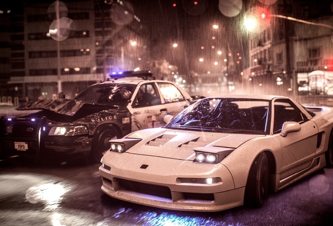 Need For Speed, Acura, Nsx, Police, Car, 
