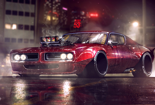 Dodge, Charger, Artwork