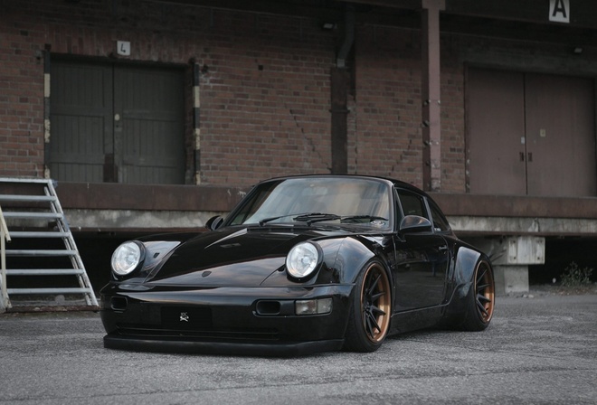 Porsche, 964, Carrera, black, ADV10, Track Spec SL Wheels, ADV1, Wheels