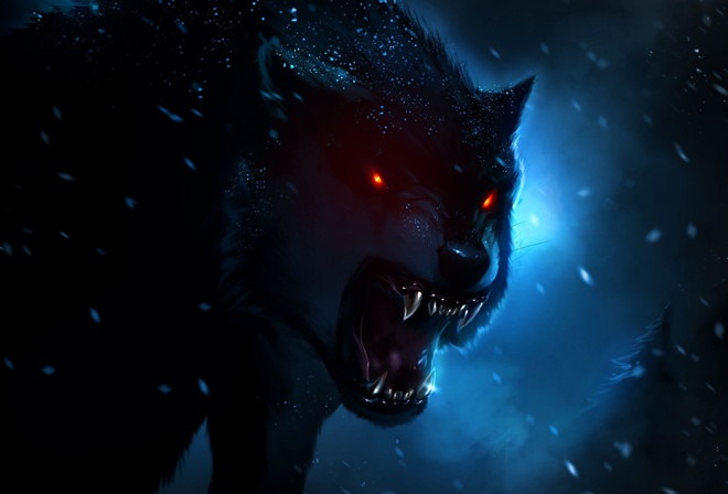 digital art, wolf, , 