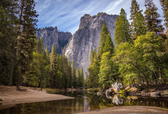 Yosemite National Park, горы, скалы, красиво, природа