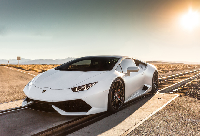 White, Lamborghini, Huracan