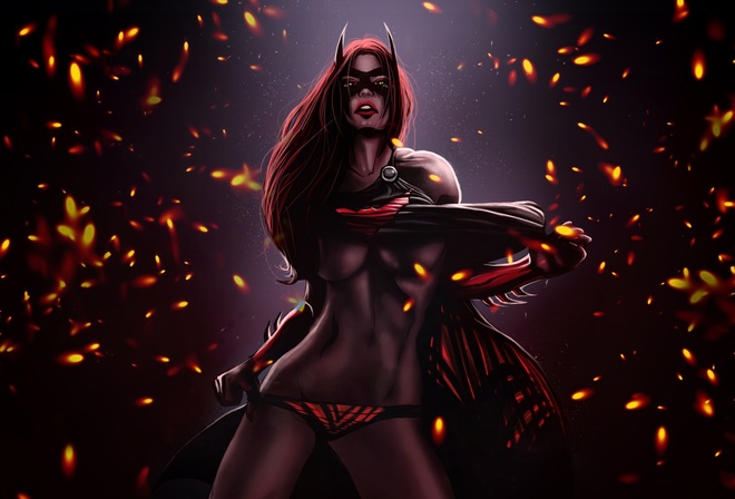 Batgirl, dark, artwork