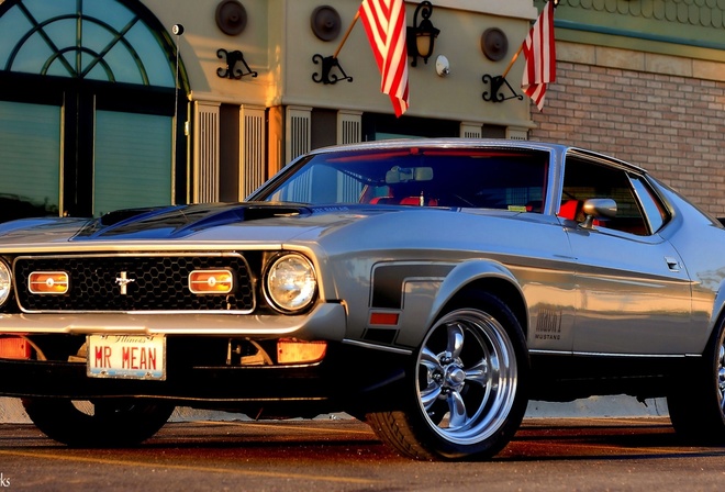 ford, mustang, 1971, retro