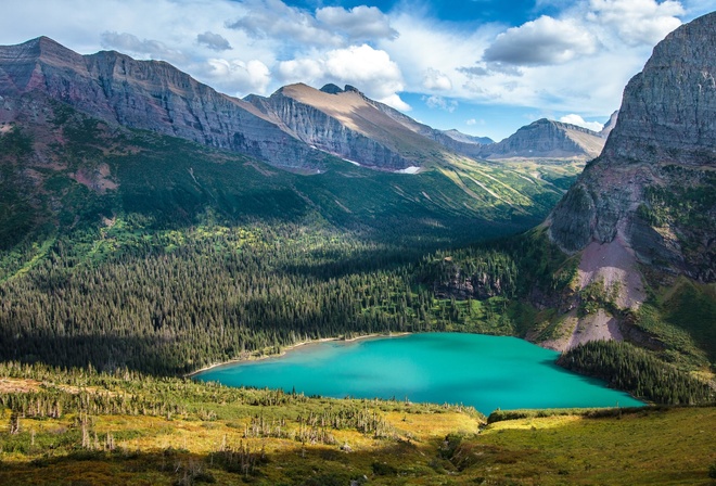 Glacier, National Park, Grinnell Lake, , , , , , , 