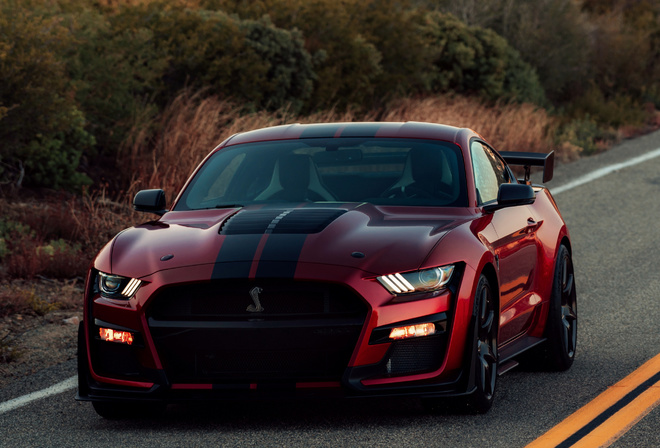 Ford, Mustang, Shelby, GT500, red