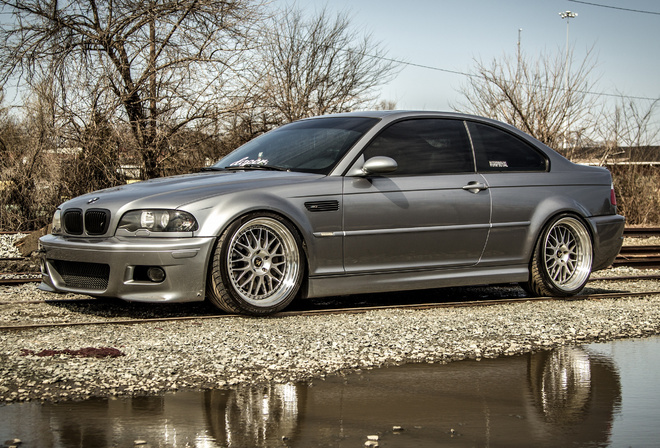 BMW, M3, E46, gray