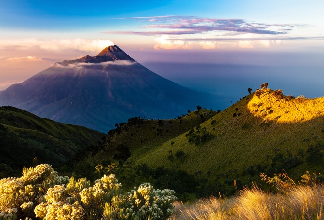 Volcano, Java, Island