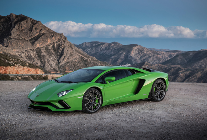 Lamborghini, Aventador, S Worldwide, Зеленый