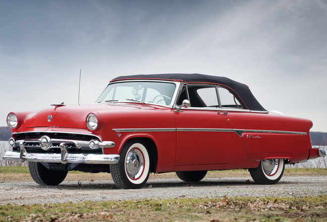 ford, crestline, sunliner, 1954