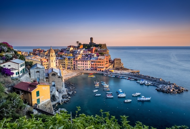 , , , -, , , , , , ,  , sea, liguria, boats, cinque terre, coast, vernazza, home, italy, building, harbour, the ligurian sea