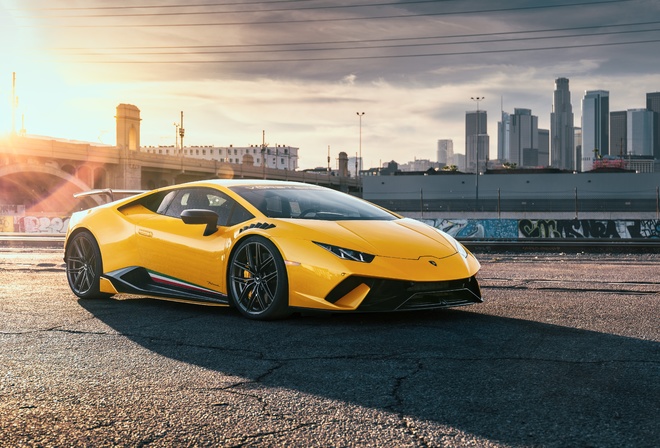 Lamborghini, Huracan, Performante, Yellow