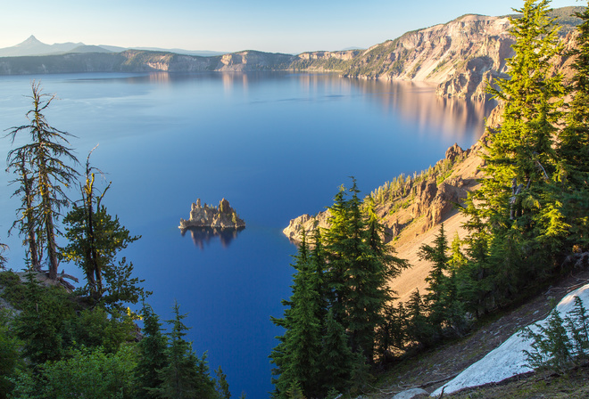 , , , , , crater lake national park,  , trees, lake, rocks, island, oregon, crater lake