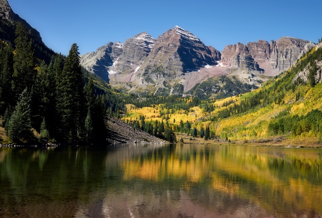 , , , , Maroon lake, Rocky Mountains, Colorado, , 