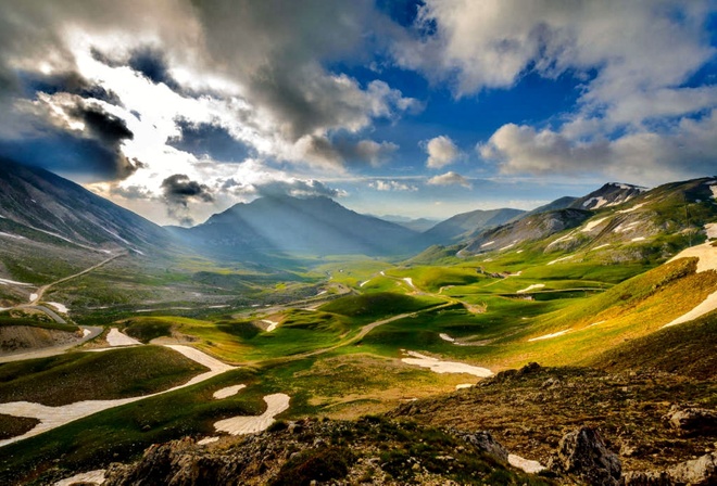 wallpaper Landscape, Mountains, fre