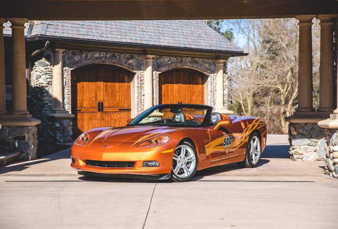 Chevrolet, Tuning, 2007, Corvette, Convertible, Indy, 500, Pace Car, Orange, Cabriolet