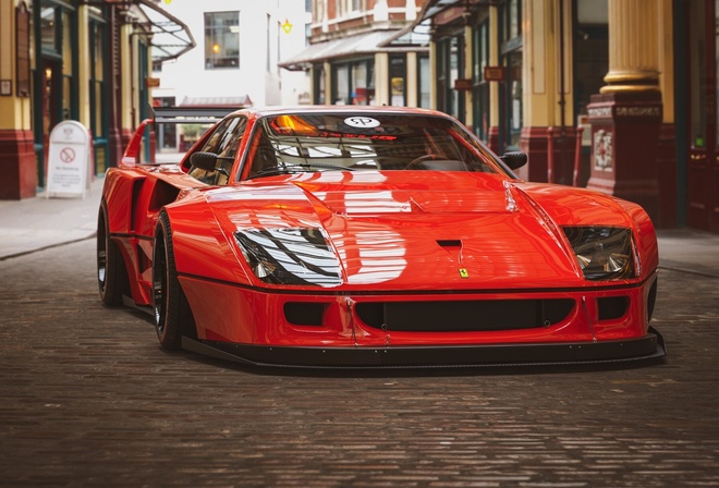 Ferrari, F40, red, cars