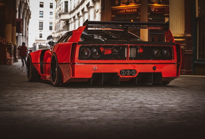 Ferrari, F40, red, cars