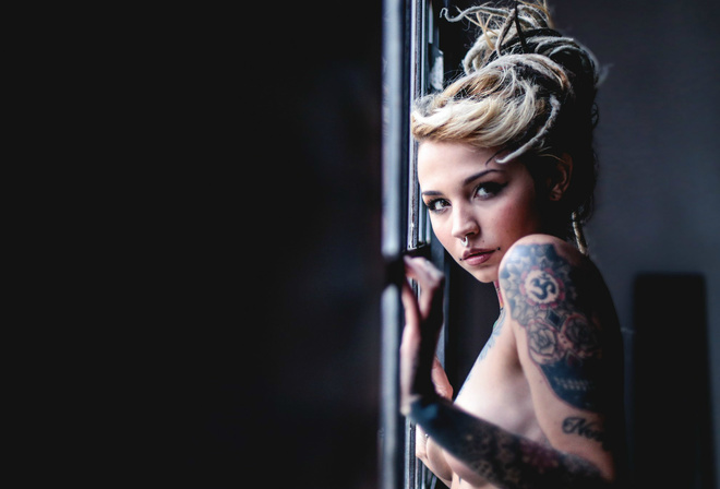 Felisja Piana, fishball suicide, model, tattoo, piercing, dreadlocks, , , , , 