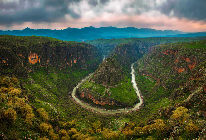 Barzan Gorge, 4k, Kurdistan, canyon, river bend, Iraqi Kurdistan, Erbil province, Iraq, HDR, beautiful nature