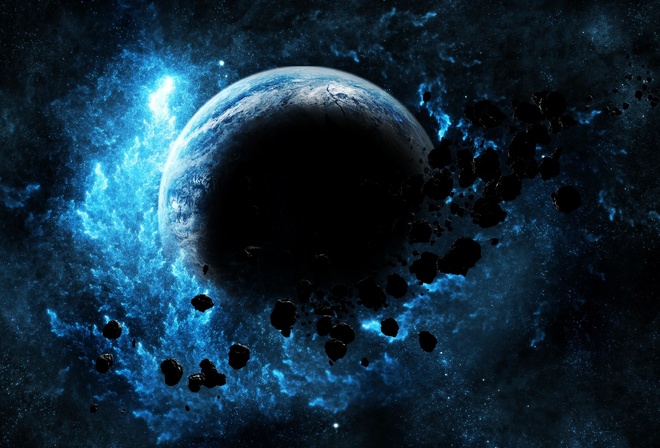 Астероид, земля, космос