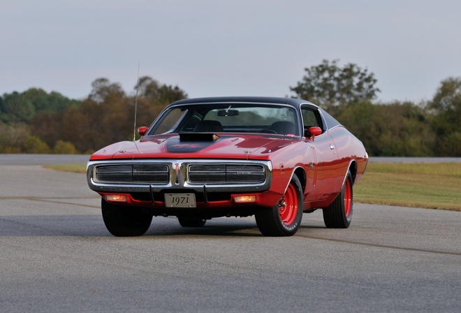1971, Dodge, Hemi, Charger, Rt, Pilot, Car, Red, Muscle, Classic, Old